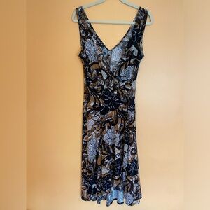 Brown Jones New York Multi Pattern Dress 14